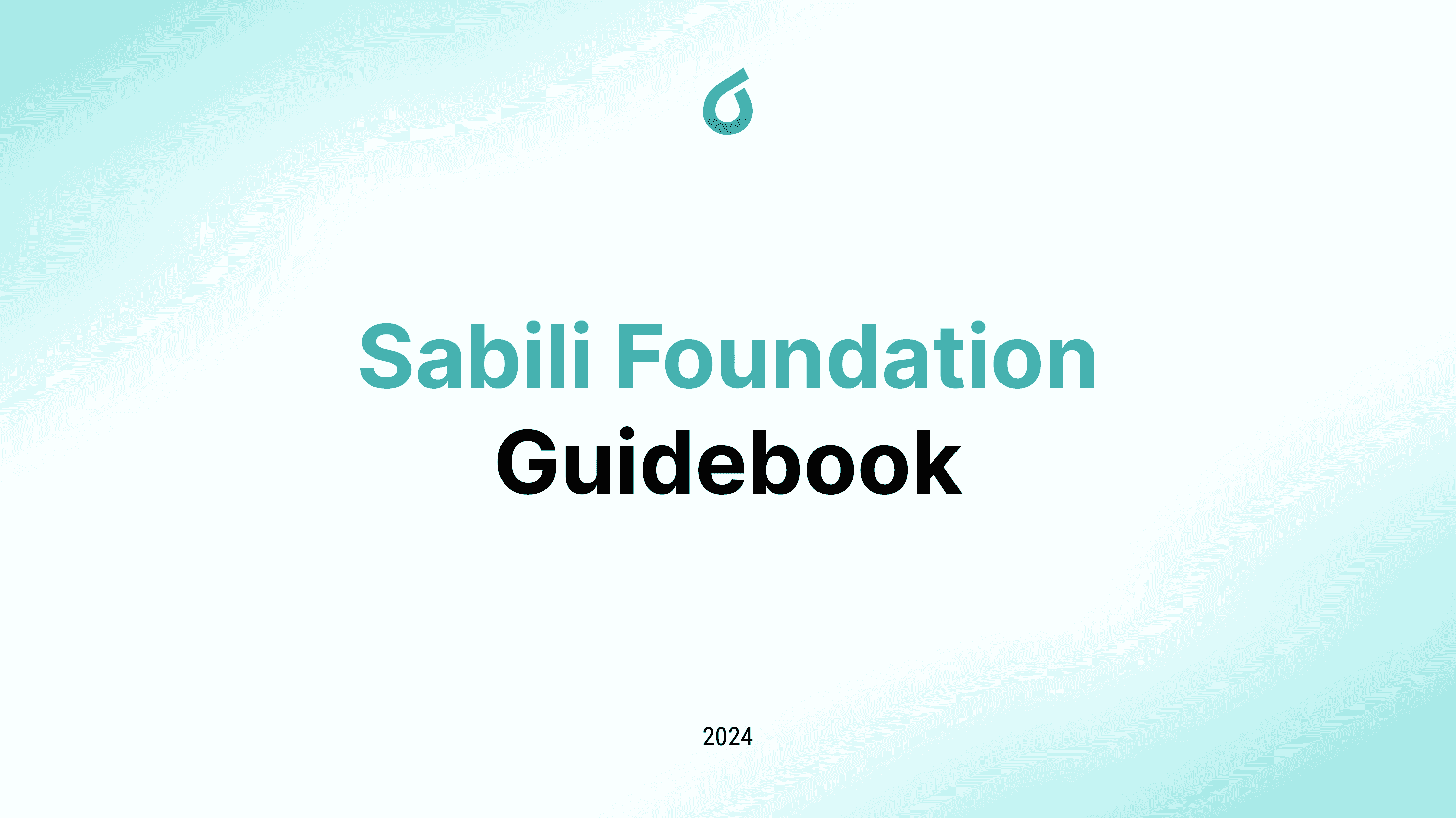 Sabili Foundation Guidebook Cover.